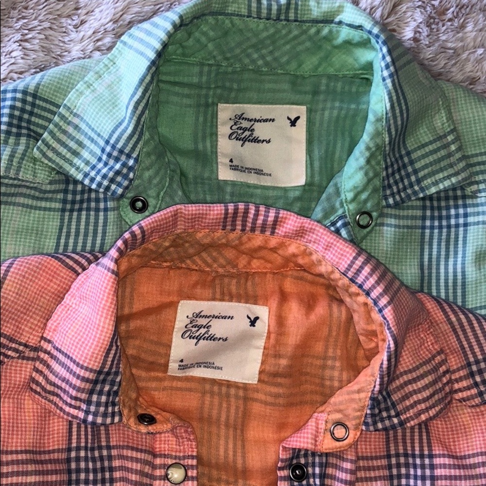 American Eagle Cotton Button Down - image 2